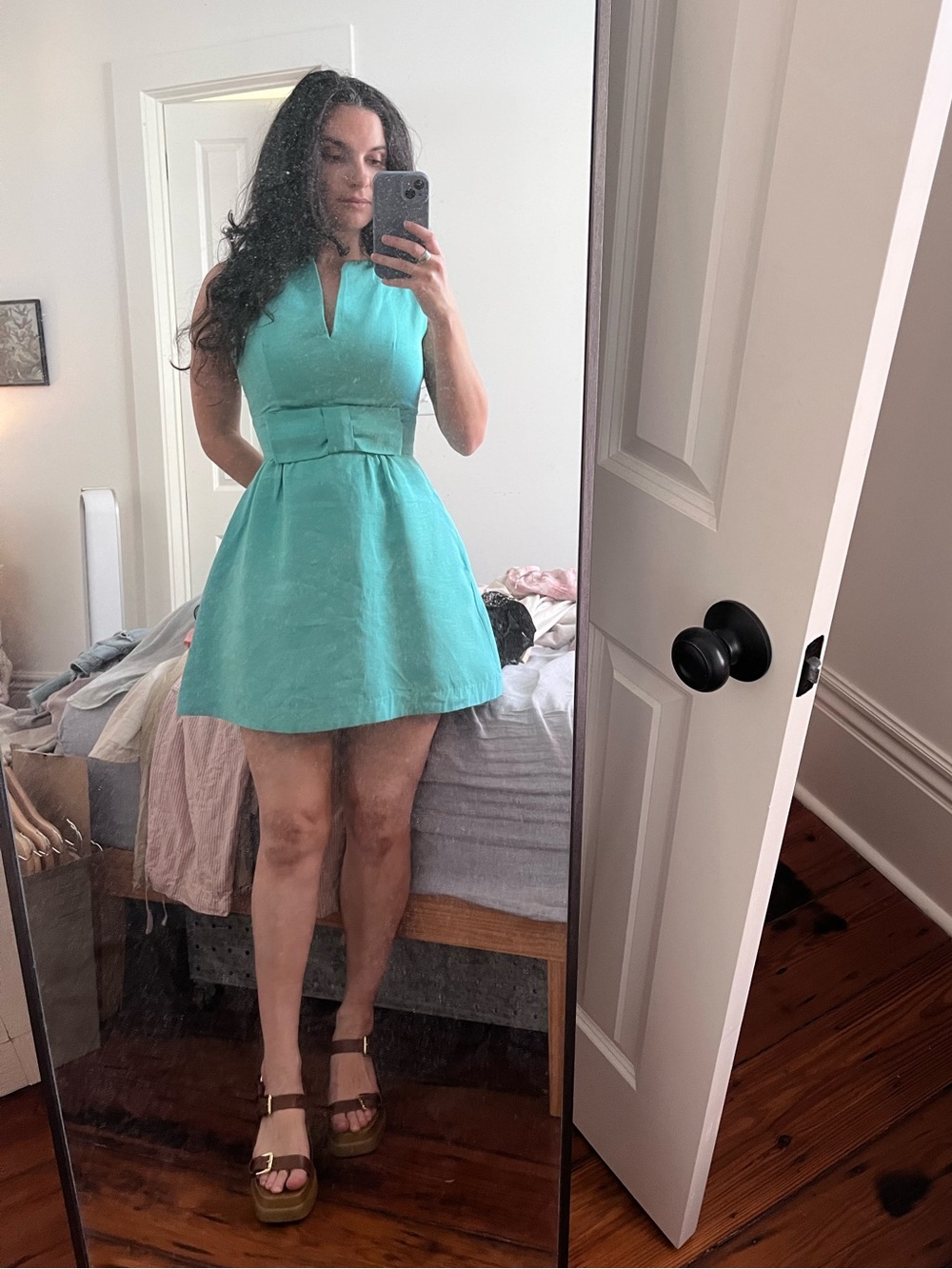 Party Mini Dress Tiffany Blue